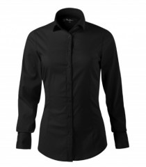 Elasztikus hosszúujjú női ing - Fekete Női ing,póló,pulóver